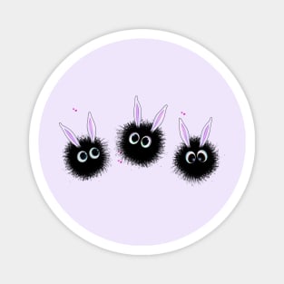 Three fluffy monsters Magnet